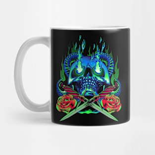 crossing skull Mug